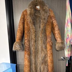 Newport Plush Brown Faux Fur Jacket